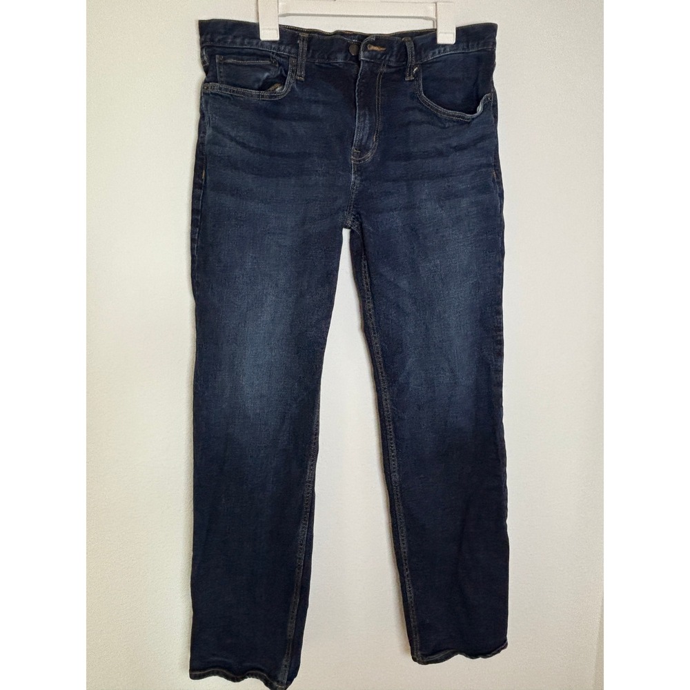 Old Navy Loose Built-In Flex Dark Wash Denim Jeans Mens 36x34‎ Straight Leg